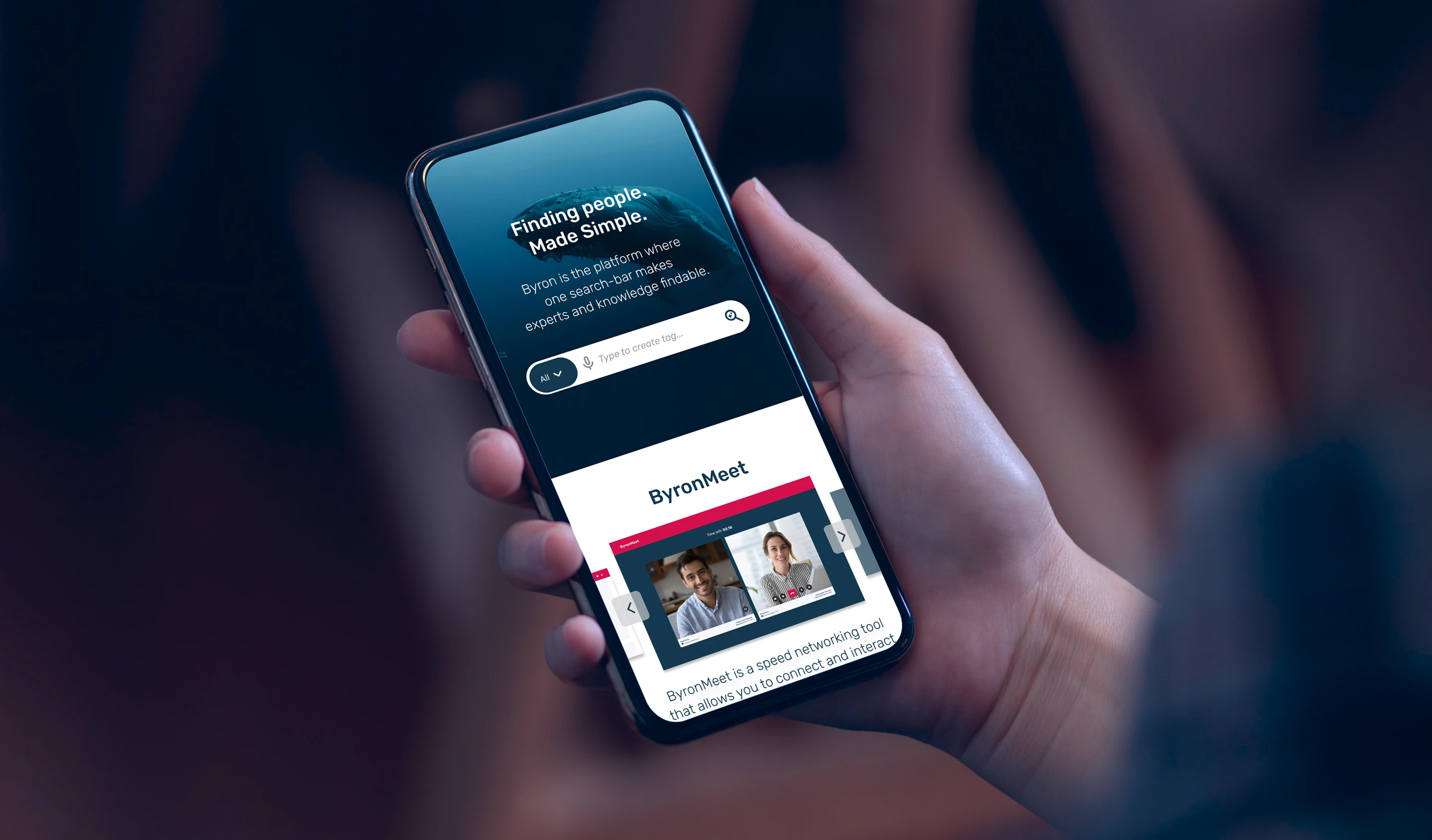 Bayer home page on mobile